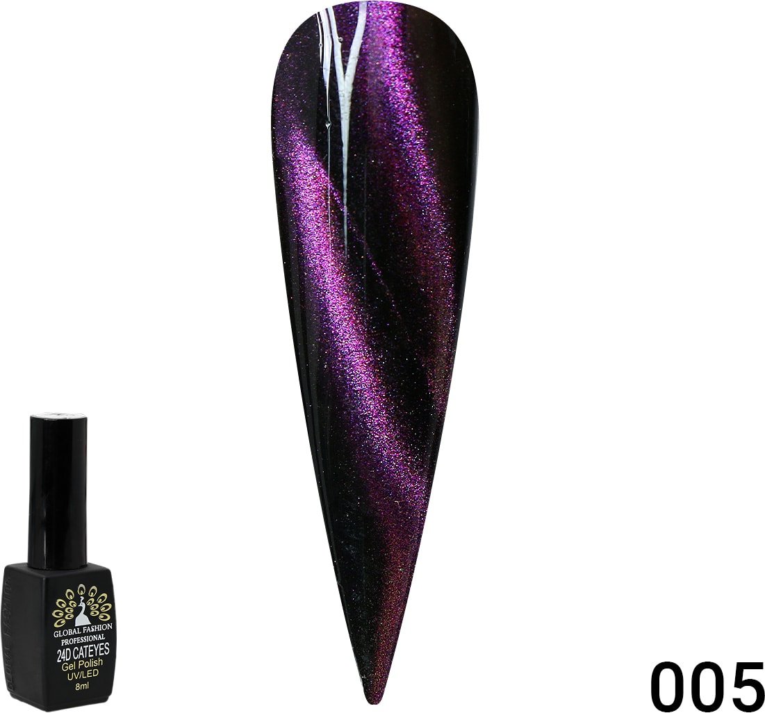 

Гель-лак Global Fashion 24D Galactic кошачий глаз (тон 05) 8 мл