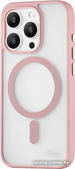 Чехол для телефона uBear Cloud Mag для iPhone 15 Pro (розовый)