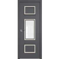 Межкомнатная дверь ProfilDoors 67SMK (серый матовый, стекло белое, белая патина)