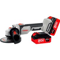 Угловая шлифмашина Crown CT23026-125XS-4 BMC (с 2-мя АКБ) в Витебске