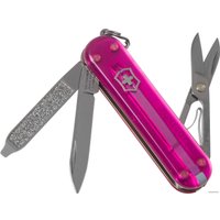 Мультитул Victorinox Classic SD Transparent (розовый)