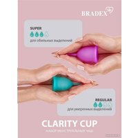 Менструальная чаша Bradex Clarity Cup (S+L)