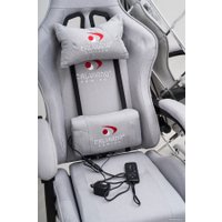 Игровое (геймерское) кресло Calviano Avanti Ultimato (серый, с подножкой)