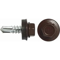 Саморез Admiral Кровельный 5.5x25 RAL 8019 Шоколад (250шт, шоубокс)