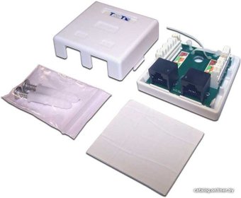 Розетка компьютерная TWT TWT-SM2-4512-WH