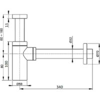 Сифон CeramaLux MWBC-036