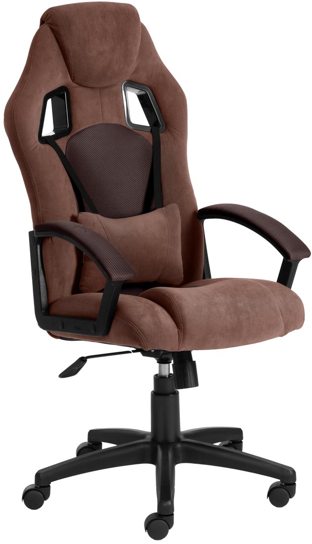 

Игровое (геймерское) кресло TetChair Driver (флок/ткань, коричневый)