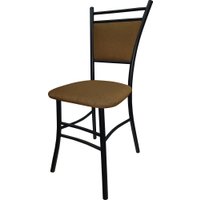 Стул ВВР Мажор (черный/рогожка коричневый)