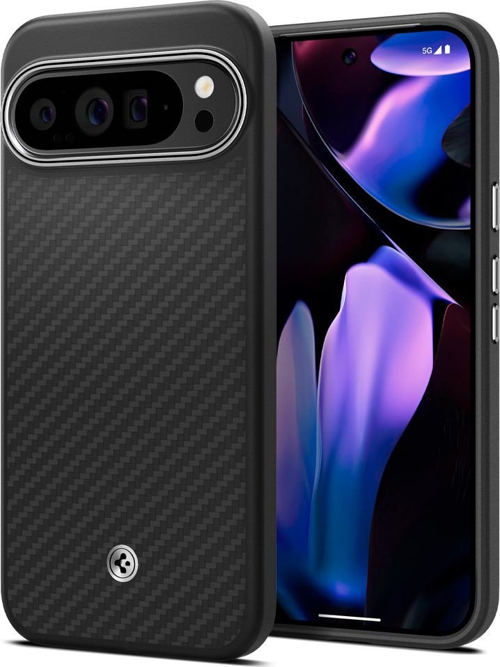Чехол для телефона Spigen Enzo Aramid для Google Pixel 9 Pro XL Matte Black
