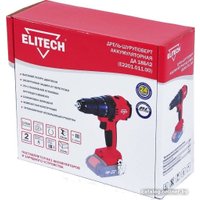 Дрель-шуруповерт ELITECH ДА 18БЛ2 (без АКБ)
