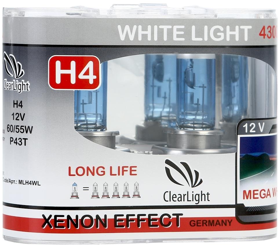 

Галогенная лампа Clear Light White Light H4 2шт