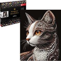 Алмазная мозаика  Феникс+ Жемчужная кошка 71448