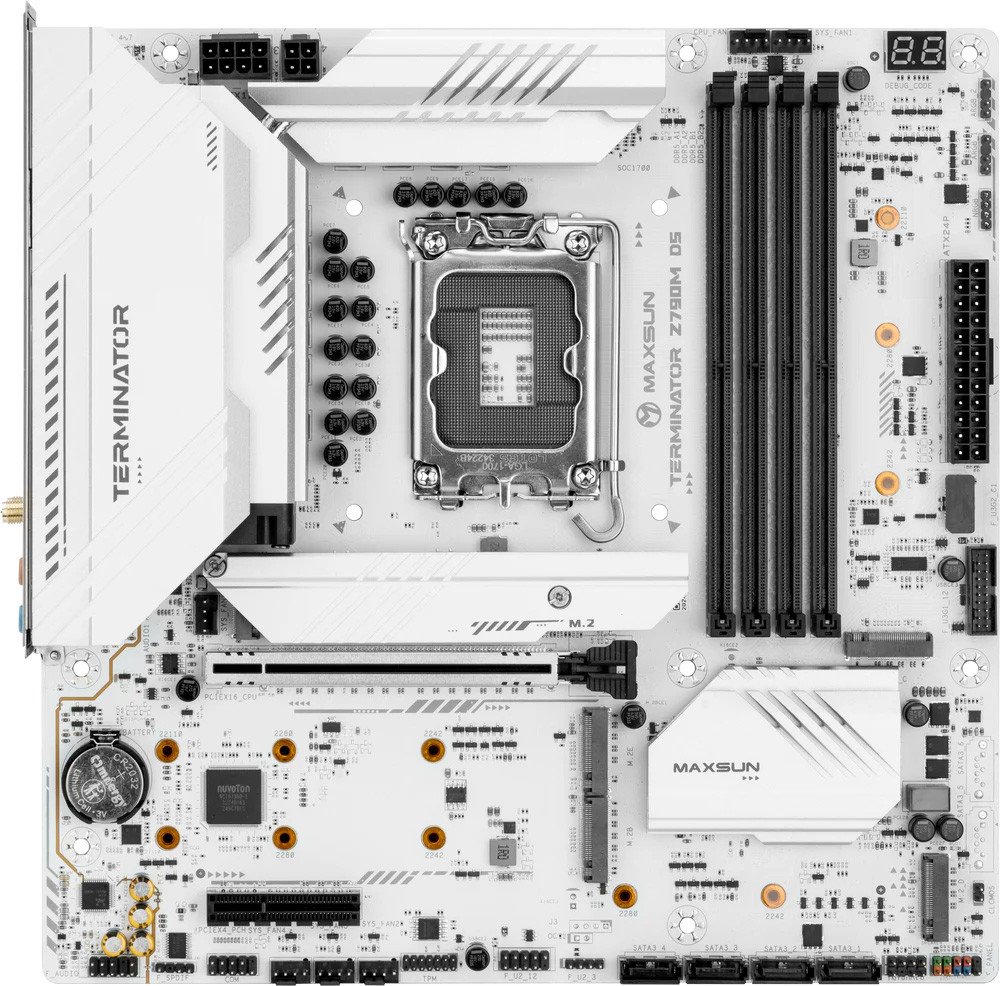 

Материнская плата Maxsun Terminator Z790M D5 ICE