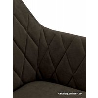 Стул Гальваник Диаманте Лофт (эмаль черный муар/Catania Brown)