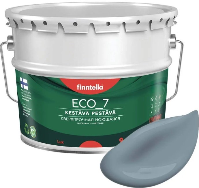 

Краска Finntella Eco 7 Liuskekivi F-09-2-9-FL046 9 л (серый)