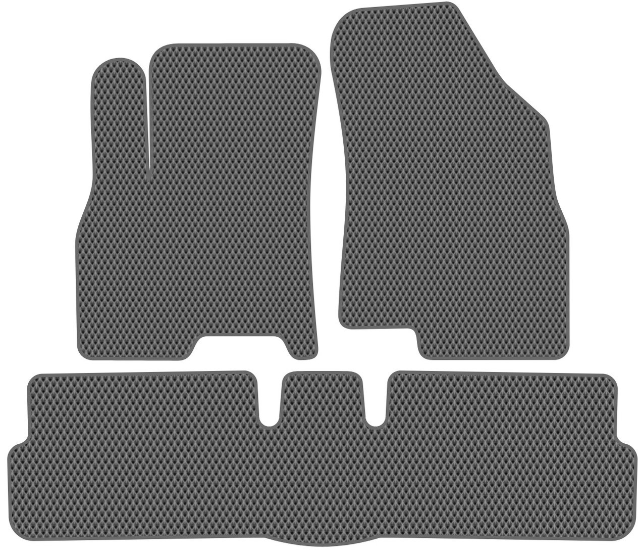 

Комплект ковриков для авто Alicosta Chery Tiggo 7 pro (suv) 2019 - Н.В. задний цельный (серый, ромб)