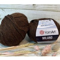 Пряжа для вязания Yarnart Milano 871 50 г 130 м (коричневый)