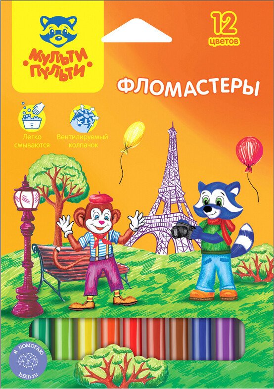 

Фломастеры Мульти-пульти Енот во Франции WP_10716 (12 цветов)