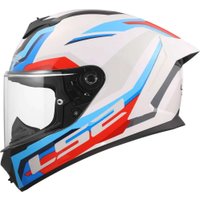 Мотошлем LS2 FF820 Rapid III Hyper (S, белый/синий/красный)
