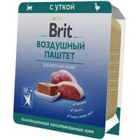 Консервированный корм для кошек Brit Premium с уткой для взрослых 100 г