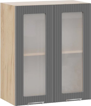 

Шкаф навесной Трия Кимберли 1ВВ6С с двумя дверьми (дуб крафт золотой/титан)