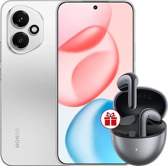 HONOR 400 8GB/256GB международная версия (серебристый) и наушники HONOR Choice Earbuds S7 по акции
