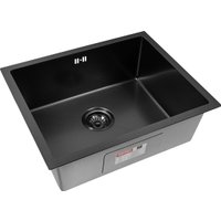 Кухонная мойка ARFEKA ECO AR 550*450 BLACK PVD NANO DECOR VOLCANIC ROCK в Орше