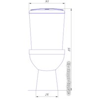 Унитаз напольный Rosa Комфорт Люкс микролифт