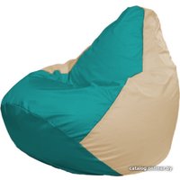Кресло-мешок Flagman Груша Макси Г2.1-293 (бежевый/бирюзовый)