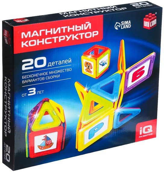 

Магнитный конструктор Unicon Magical Magnet 3568154