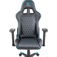 Игровое (геймерское) кресло Evolution Tactic 1 (черный/голубой)