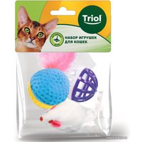 Игрушка для кошек Triol XW0028 22181034 (мяч, мышь, шар)