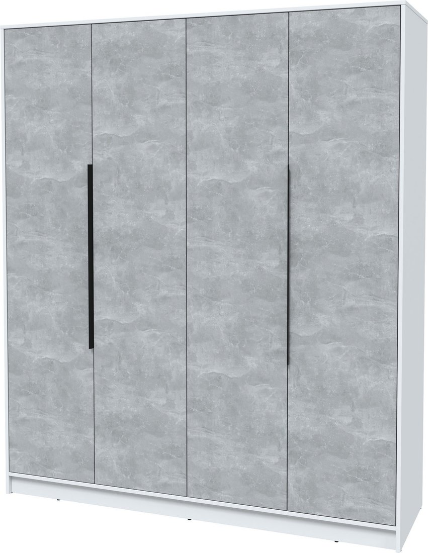 

Шкаф распашной Интерлиния Концепт КТ-Ш4 (бетон/белый платинум)