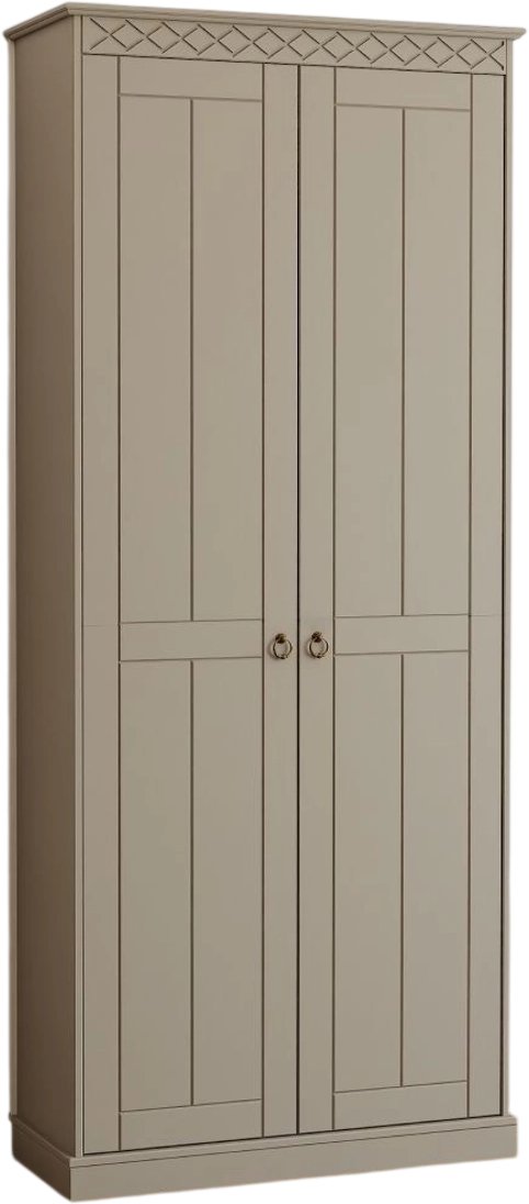 Шкаф распашной Диприз Индра 2 дв Д.70140.1 (серый)