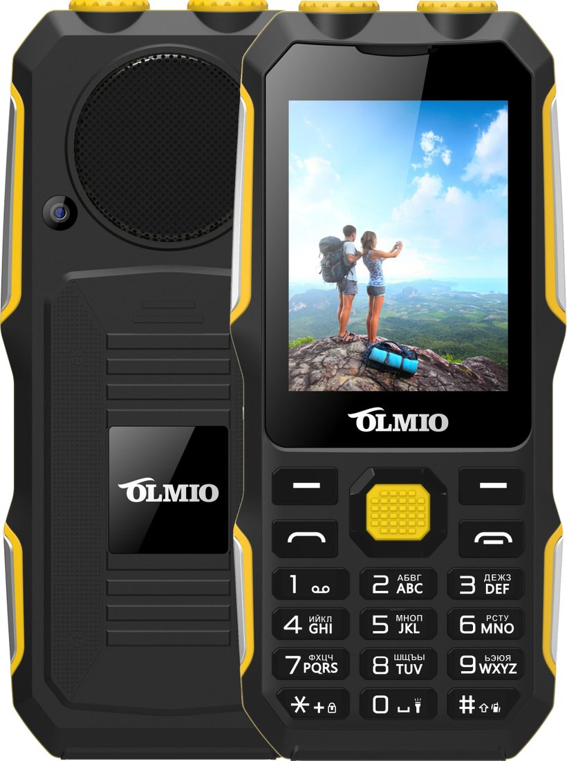 

Телефон Olmio X02 (черный/желтый)