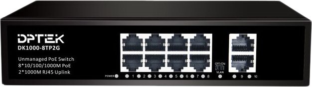 

Неуправляемый коммутатор DPTEK DK1000-8TP2G