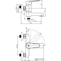 Смеситель Rubineta Deli-10/K (SW) D1PK08