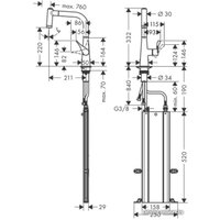 Смеситель Hansgrohe Metris M71 73800800