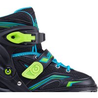 Роликовые коньки Ridex Remi (р. 31-34, черный/зеленый/голубой)