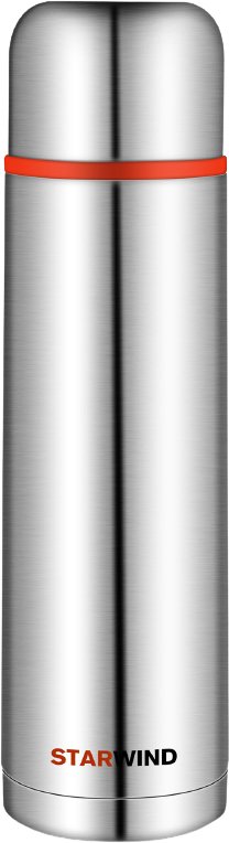

Термос StarWind 10-1000 1л (серебристый/красный)