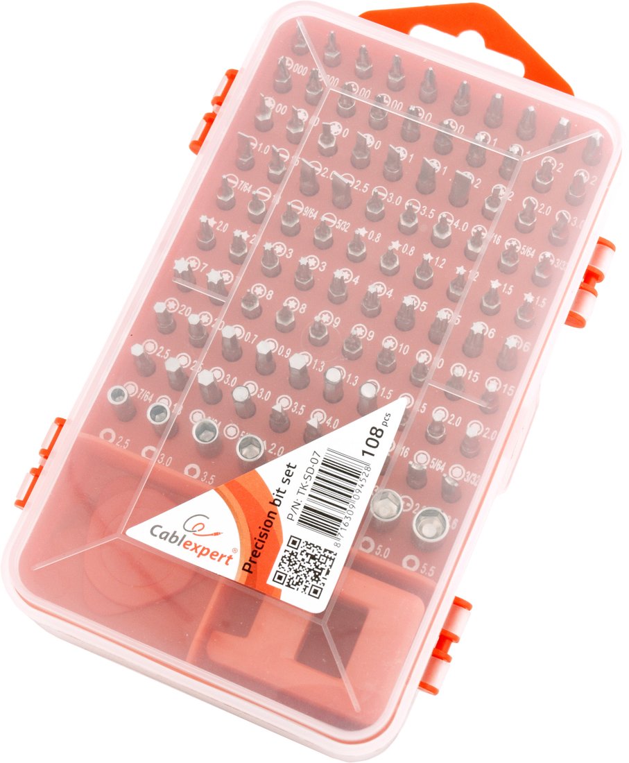 

Набор отвертка с битами Cablexpert TK-SD-07 (108 предметов)