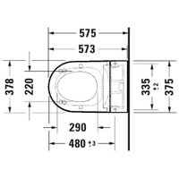 Унитаз подвесной Duravit SensoWash Starck f Plus 650000012004320