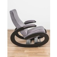 Кресло-качалка Glider Экси М (темно-серый/венге)