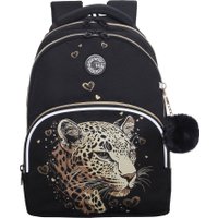 Школьный рюкзак Grizzly RG-660-4 (черный/золотой)