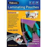 Пленка для ламинирования Fellowes Pre-Punched Laminating Pouch А4, 80 мкм, 100 л