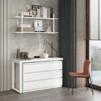 Стол Домус СТР07-Лофт (белый/металл белый)