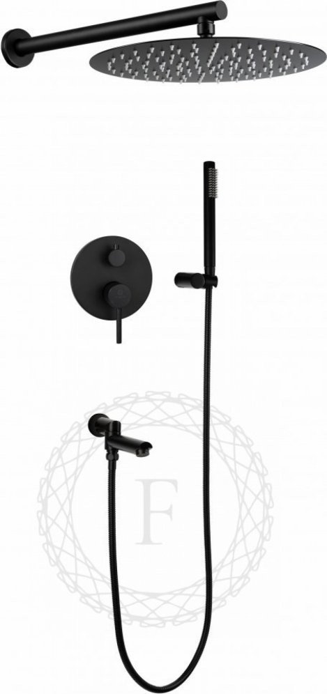 Душевая система  Filarete Roun FL1020 (черный матовый)