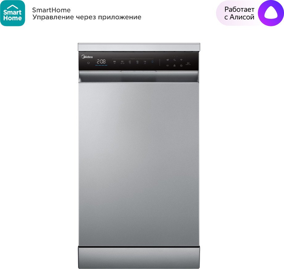 

Отдельностоящая посудомоечная машина Midea MFD45S350Si