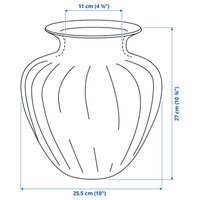 Ваза Ikea Tonsatta 40442195
