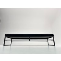 Диван N3 ЛофтБрик Комфорт 200х70х46 см без спинки (черный)